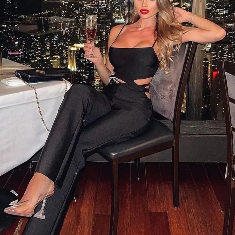 Strap Sleeveless Bandage Jumpsuit 💯